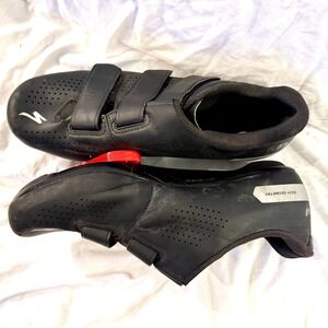 Specialized Body Geometry Mens Road Cycling Shoes Black 3-Strap Size 8.5 Cleats